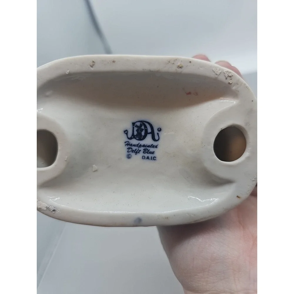 Blue Delft Fishing Dutch Boy Figurine‎